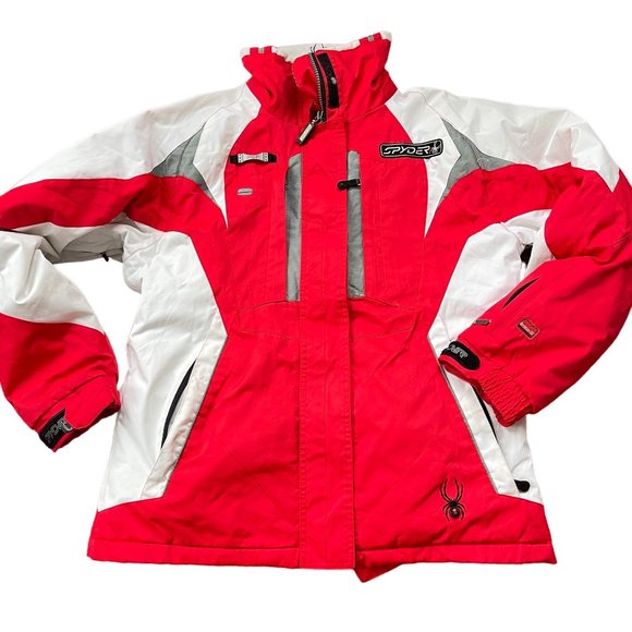 Spyder Ski Jacket X Static Dermizax EV Snowboarding Red Womans Size Large Ski Snow Jackets